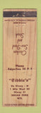 Matchbook Cover - Tibbie's Indian Ford WI restaurant WORN
