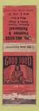 Matchbook Cover - The Melrose Restaurant WORN