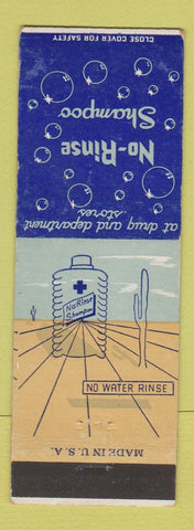 Matchbook Cover - No Rinse Shampoo Dayton OH Portable Beauty