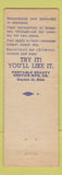 Matchbook Cover - No Rinse Shampoo Dayton OH Portable Beauty