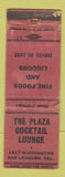 Matchbook Cover - Plaza Cocktail Lounge San Leandro CA WORN