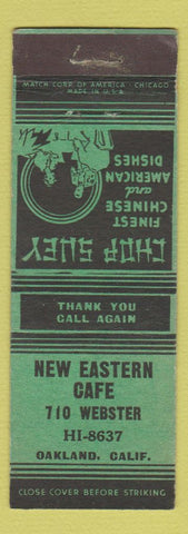 Matchbook Cover - New Eastern Cafe Oakland CA Chinese