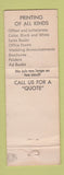 Matchbook Cover - Romantini Printing Kenosha WI WORN