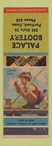Matchbook Cover - Palace Bootery Portland CT SAMPLE CREASES
