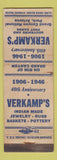 Matchbook Cover - Verkamp's Souvenirs Grand Canyon National Park AZ 1946