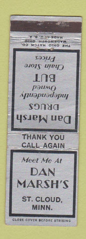 Matchbook Cover - Dan Marshall Drugs St Cloud MN