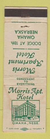 Matchbook Cover - Morris Aprt Hotel Omaha NE WEAR