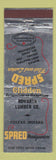 Matchbook Cover - Spred Glidden Paint Howard Lumber Colfax IN WEAR
