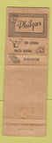 Matchbook Cover - Phillips 66 oil gas Sahr Builders Materials WORN