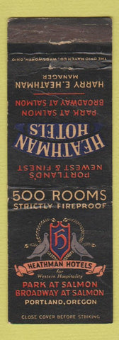 Matchbook Cover - Heathman Hotels Portland OR WEAR
