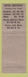 Matchbook Cover - Crevoort Hotel Chicago IL Crystal Bar