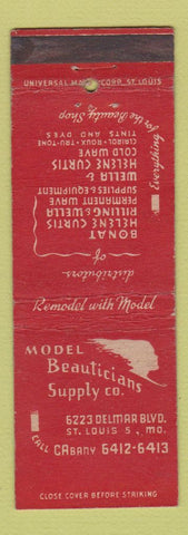 Matchbook Cover - Model Beauticians St Louis MO WEAR