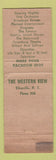 Matchbook Cover - The Western View Ellenville NY WORN