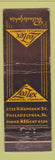 Matchbook Cover - Leatex Chemical Philadelphia PA WORN
