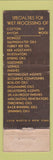 Matchbook Cover - Leatex Chemical Philadelphia PA WORN