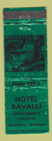 Matchbook Cover - Motel Ravalli Hamilton MT WEAR