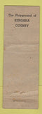 Matchbook Cover - Petrifying Springs Golf Course Kenosha WI ADVANCE WORN