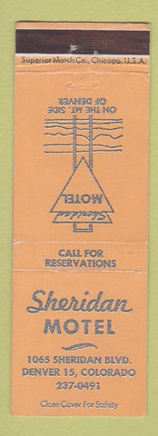 Matchbook Cover - Sheridan Motel Denver Colorado