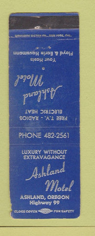 Matchbook Cover - Ashland Motel Ashland OR WEAR