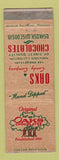 Matchbook Cover - Original Oaks Chocolates Candy Oshkosh WI