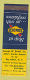 Matchbook Cover - Sunoco oil gas Big Indian NY