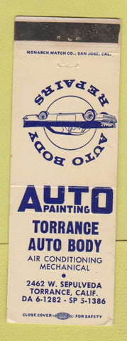 Matchbook Cover - Torrance Auto Body Torrance CA WEAR