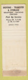 Matchbook Cover - Boys Transfer and Storage Long Beach CA WEAR