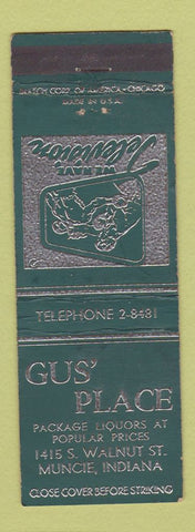 Matchbook Cover - Gus' Place Muncie IN boxing