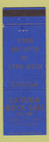 Matchbook Cover - Cayuga Rock Salt Myers NY