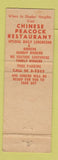 Matchbook Cover - Chinalane Chinese Restaurant Cleveland OH