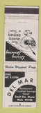 Matchbook Cover - Del Mar Restaurant Sault Ste Marie MI WEAR