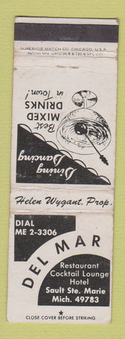 Matchbook Cover - Del Mar Restaurant Sault Ste Marie MI WEAR