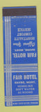 Matchbook Cover - Fair Hotel Havre MT