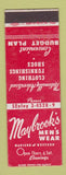 Matchbook Cover - Maybrook's Men's Clothes Chicago IL SAMPLE
