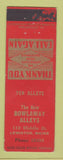 Matchbook Cover - New Bowlaway Alleys bowling Lewiston ME WORN