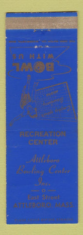 Matchbook Cover - Attleboro Bowling Center MA girlie WEAR