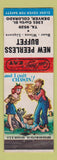 Matchbook Cover - New Peerless Buffet Denver Colorado hillbilly