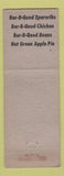 Matchbook Cover - Pappy's BBQ San Francisco CA
