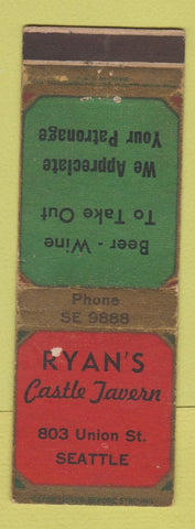 Matchbook Cover - Ryan's Castle Tavern Seattle WA WEAR