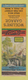 Matchbook Cover - Wolline's Garage St Paul MN WORN