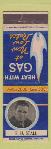 Matchbook Cover - FH Stall Gas propane WEAR