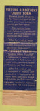 Matchbook Cover - Baker's Modified Milk Cleveland OH WEAR