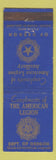 Matchbook Cover - American Legion Auxiliary Oregon OR WEAR
