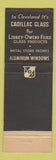 Matchbook Cover - Cadillac Glass Cleveland OH