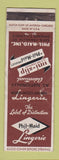 Matchbook Cover - Phil Maid Lingerie Chicago IL WEAR