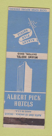 Matchbook Cover - Miami Hotel Dayton OH Albert Pick