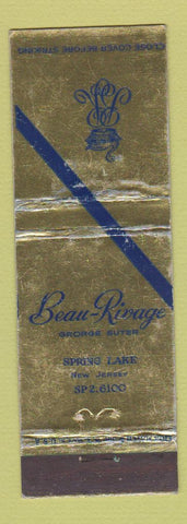 Matchbook Cover - Beau Rivage Spring Lake NJ WEAR