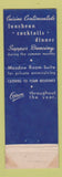 Matchbook Cover - Beau Rivage Spring Lake NJ WEAR