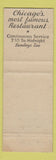 Matchbook Cover - Henrici's Chicago IL