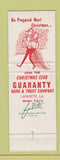 Matchbook Cover - Guaranty Bank and Trust Lafayette LA Christmas